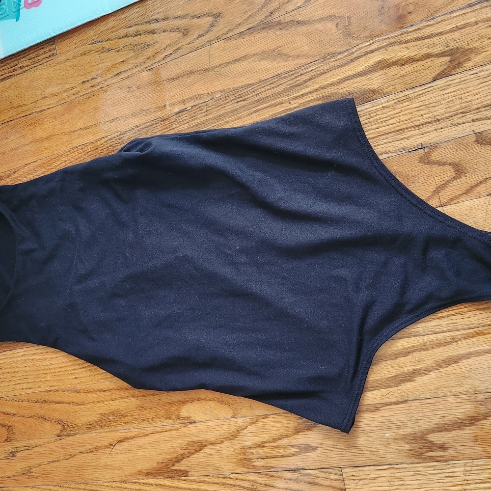Black Sleeveless Bodysuit
